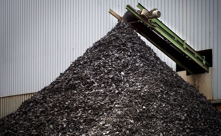 Combustible sólido de caucho